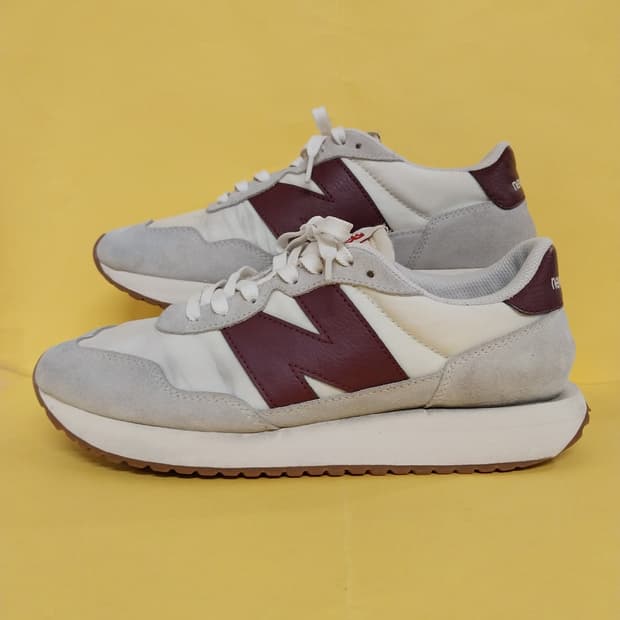 남성 뉴발란스 237 화이트 문빔 운동화 (275)