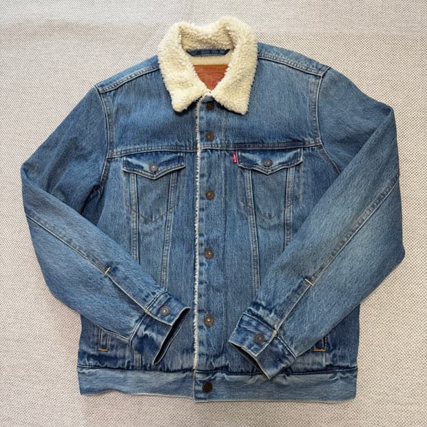 리바이스 데님 쉐르파 자켓