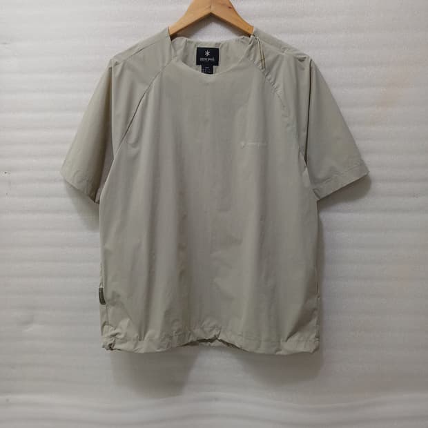 스노우피크 경량 우븐 반팔 점퍼 티 점퍼 남성 루즈 S 훌륭 사랑봉봉