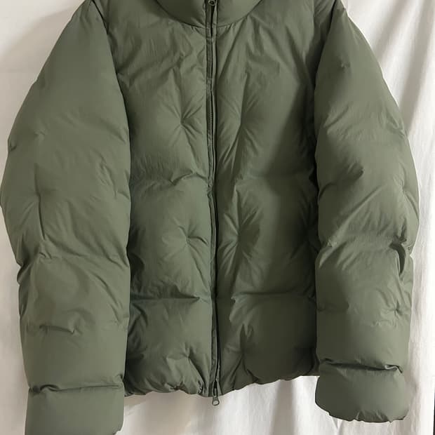 포스트 아카이브 팩션 5.0 다운 라이트 올리브 그린XL