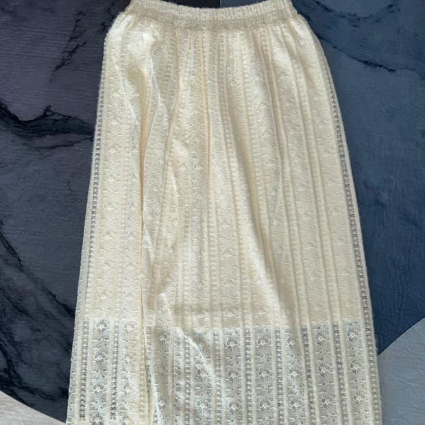 vintage mori white skirt 모리걸 레이스 스커트