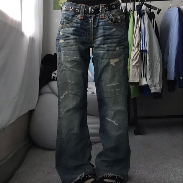 트루릴리젼 부츠컷 데님팬츠