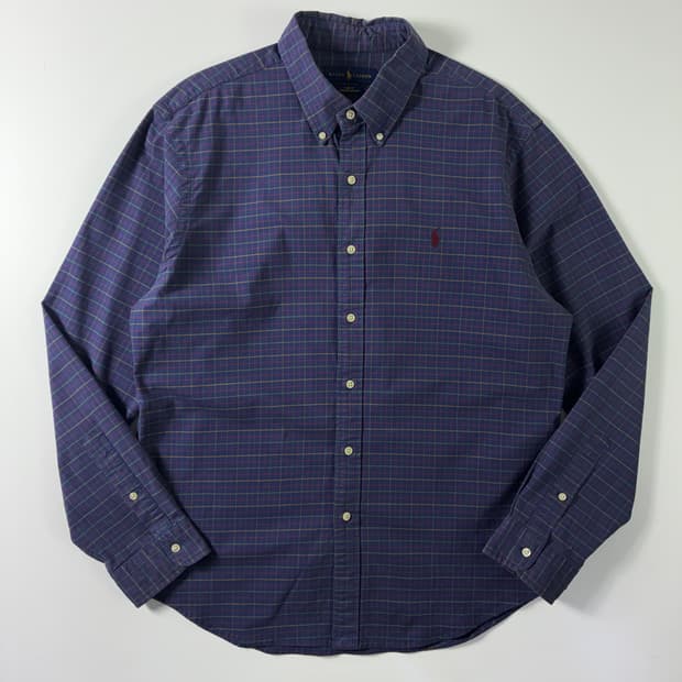 Polo 폴로 랄프로렌 네이비 체크 셔츠