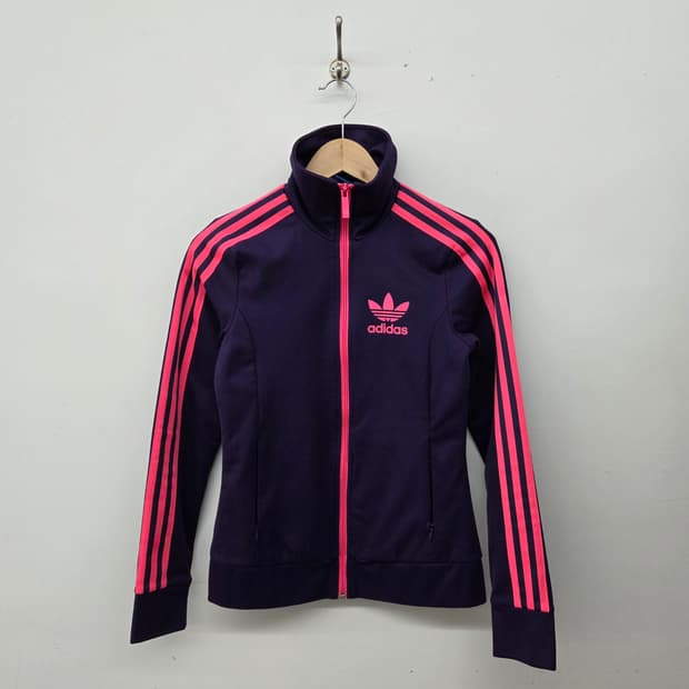 아디다스져지 삼선 트랙탑 여s