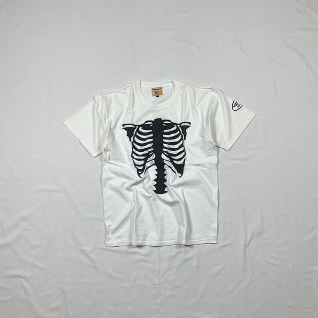 밴슨 vanson 본 x-ray 프린트 반팔티