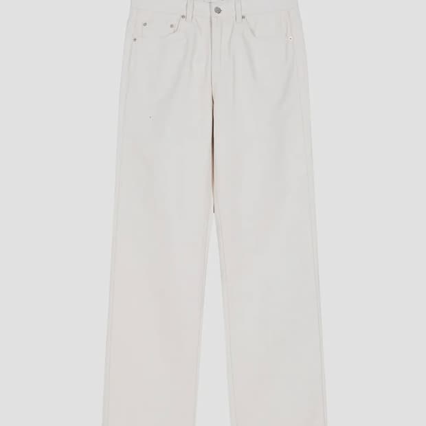 1880 PURE CREAM JEANS [WIDE STRAIGHT]