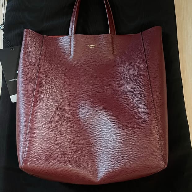 Celine leather vertical cabas