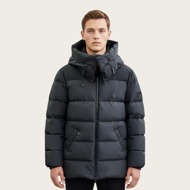 95~100/ 노비스 신형 다운 후디드 패딩점퍼