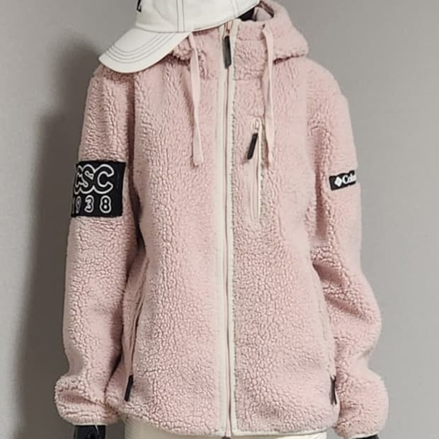 핑크 뽀글이 점퍼