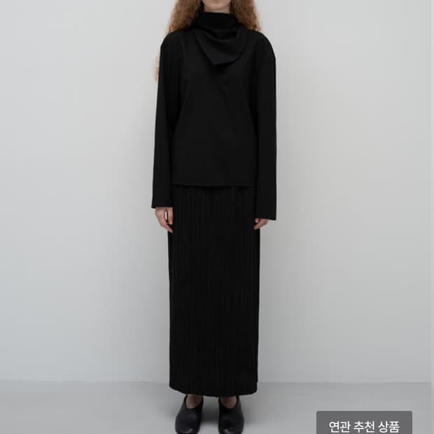 LFM 스카프 울 블라우스
