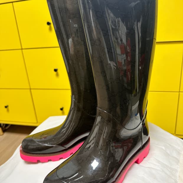 구찌장화 레인부츠