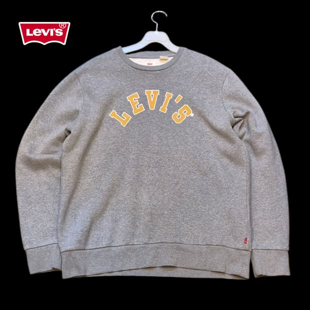 M~L 리바이스 그레이 맨투맨 