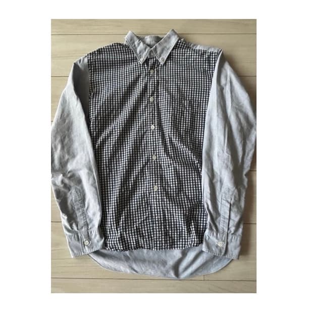 꼼데가르송 옴므 스트라이프 배색 셔츠 