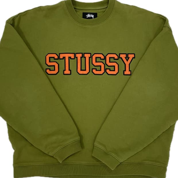 Stussy Relaxed Oversized Crew Magenta