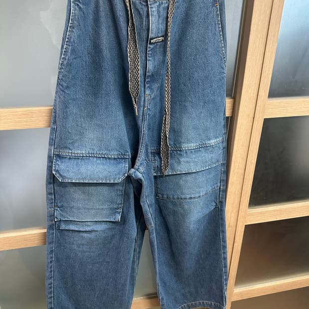 캐피탈 14oz 데님 셔벨 버기 팬츠 [2]