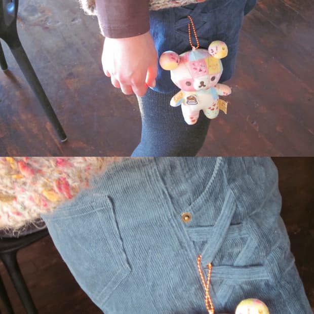 키링착용가능) 아일렛 코듀로이 숏팬츠