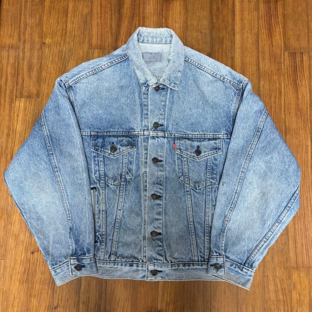 80s USA 빈티지 리바이스 70507 데님 트러커자켓 L