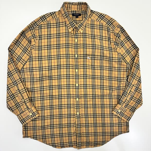 Burberry 버버리 노바체크 패턴 기마 크러스트 자수 셔츠