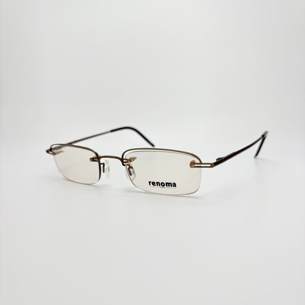 RENOMA 브라운 스퀘어 반무테