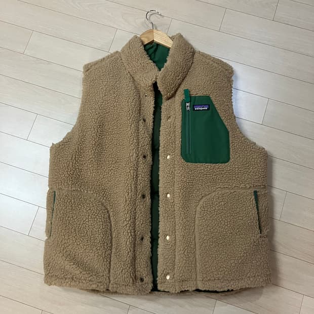 파타고니아 리버시블 조끼 mens L