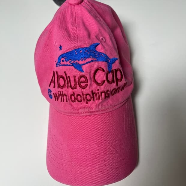teket A blue Cap 핑크  돌고래