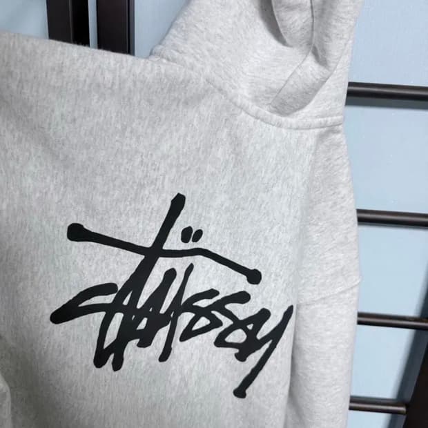 스투시 애쉬헤어 후드집업 (새상품급)