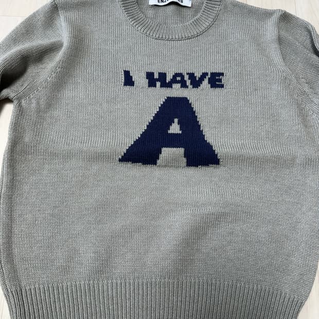 엔조블루스 그레이 니트 스웨터