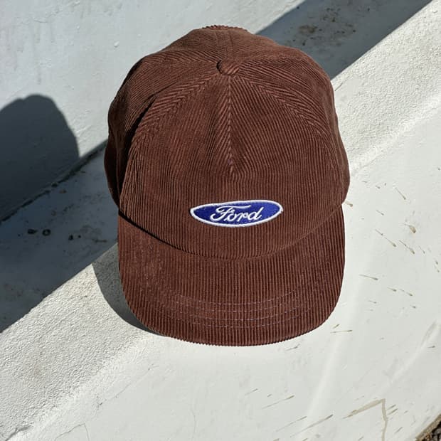 [M] 자라 포드 브라운 코듀로이 볼캡 모자