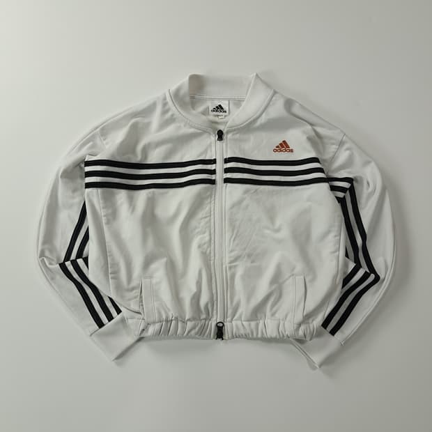 CA185 FREE 아디다스 리메이크 00s 화이트블랙 크롭 자켓