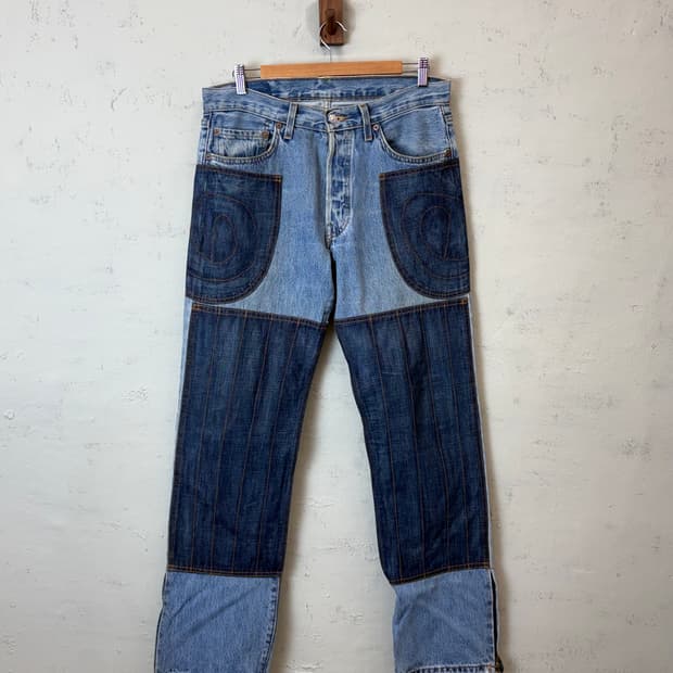 리빌드바이니들스 리바이스 모토크로스 패치 데님팬츠
