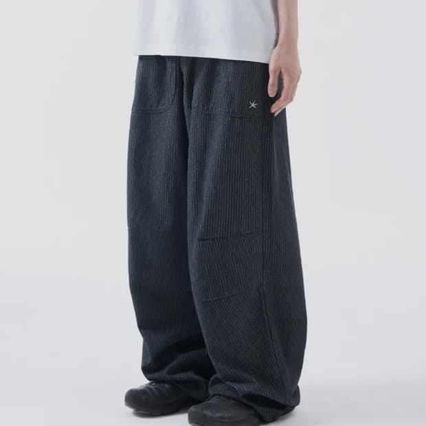 더콜디스트모먼트 TCM starfish pin stripe pants m