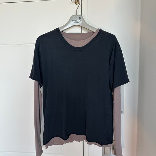 M) 드리스 반 노튼 컷팅 디테일 레이어드 롱슬리브