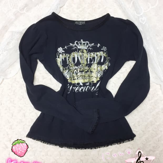 빈티지 펑크갸루 티아라 슬리브