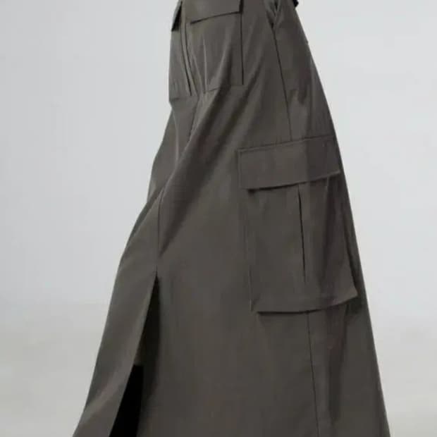 트리밍버드 카고 스커트 카키 그레이 Cargo Skirt