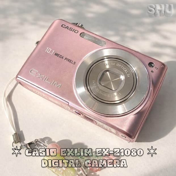 카시오 엑슬림 EX-Z1080 빈티지 디카 핑크