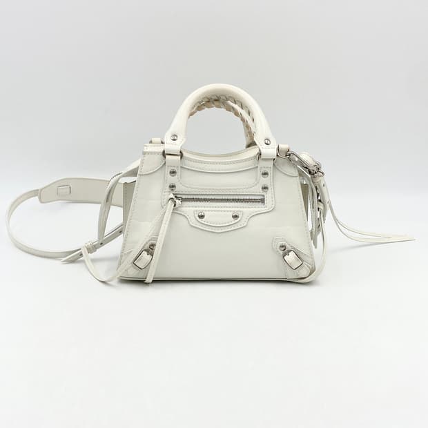 발렌시아가 네오카골 크로커다일 화이트