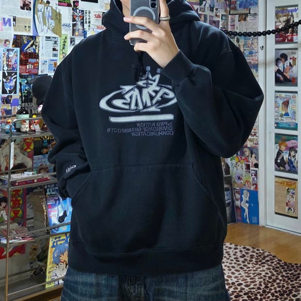 피엔비 네이션 홀드스쿨 기모 후드티