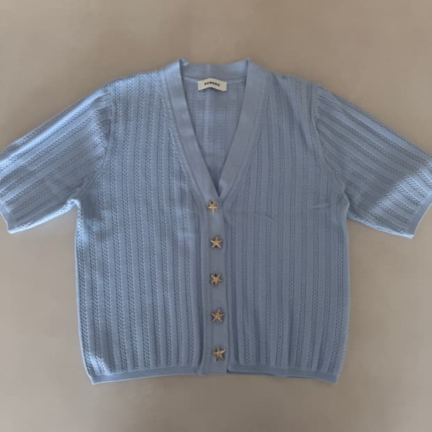 산드로 반팔 니트 사이즈1