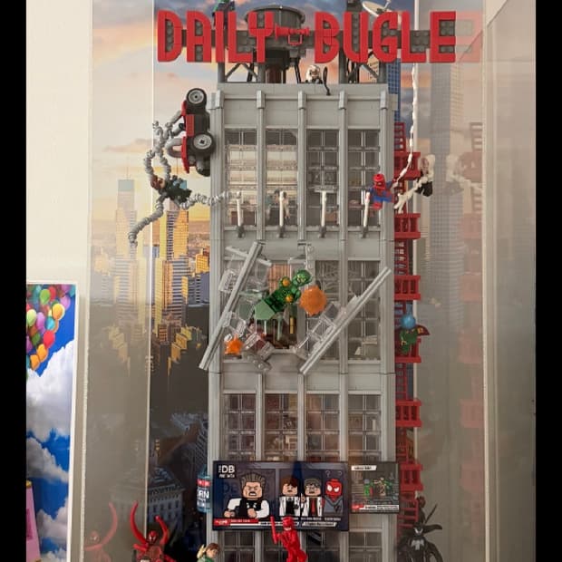 레고 마블 스파이더맨 데일리 뷰글 + 케이스 + 피규어 커스텀