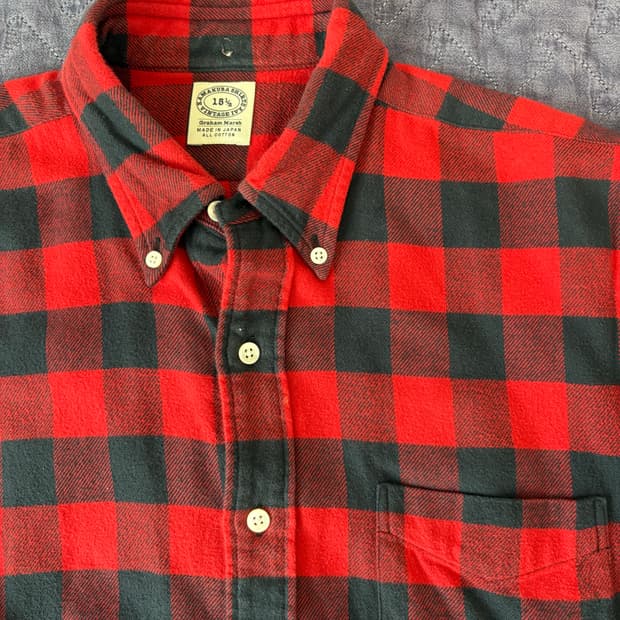 가마쿠라 버팔로체크 플란넬 셔츠