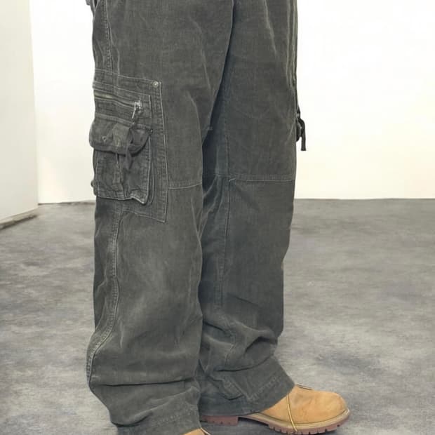 UGIZ 코듀로이 멀티포켓 카고팬츠