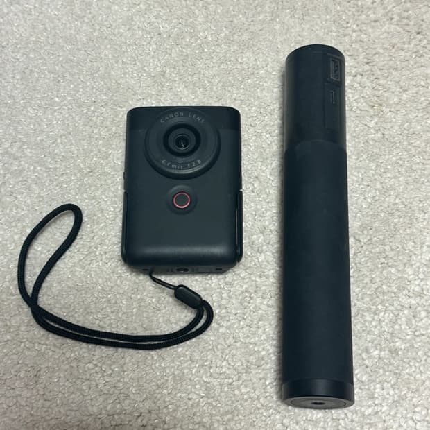 캐논 파워샷 V10 블랙 브이로그 카메라 + 보조배터리 삼각대