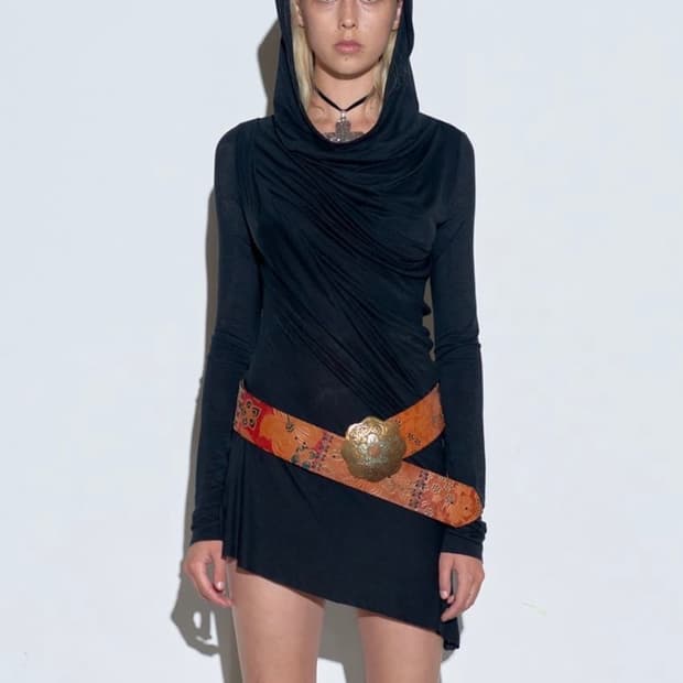 스컬프터 드레이프드 후디