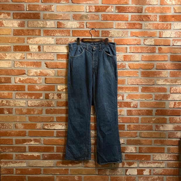 70s USA 빈티지 리바이스 646 벨바텀 부츠컷 데님 팬츠