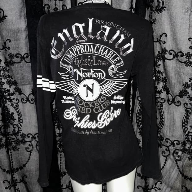 Noton Black Lettering Long Sleeve
