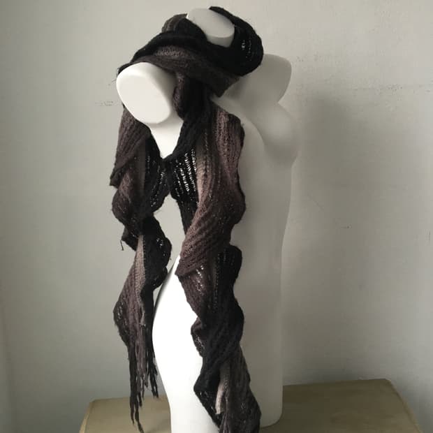  shirring knit muffler