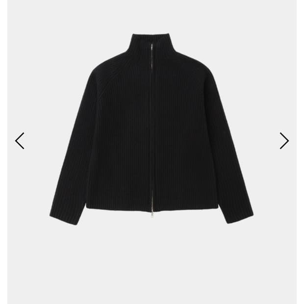 [48] 강정석 nep knit  니트집업 블랙