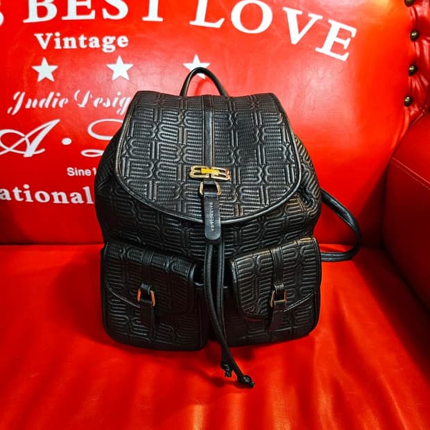 발렌시아가 빈티지 국내 라이센스 BB 가죽 퀄트 미니 백팩