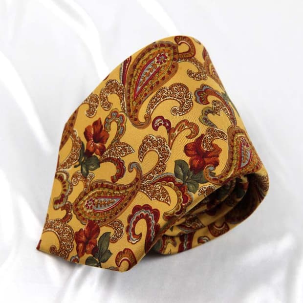 랑방 9.3cm A등급 페이즐리 남자 명품 넥타이