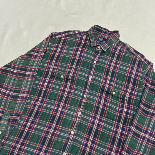 L 폴로랄프로렌 체크 셔츠